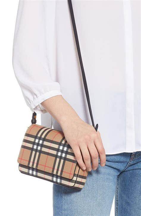 burberry hampshire vintage check crossbody bag|burberry vintage check bag.